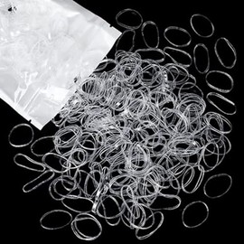 Kusport Clear Hair Elastic, Clear Hair Rubber Band, Clear Hair Tie