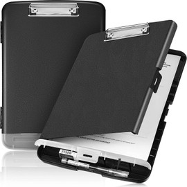 Clipboard with Storage, Xndryan Clipboard Storage Box Plastic A4 Clipboard Case Heavy Duty Clip Boards with Pen Holder, Ideal for School, Office, Medical Personnel