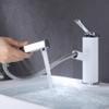KAIYING Bathroom Sink Faucet with Pull Out Sprayer, Single Handle