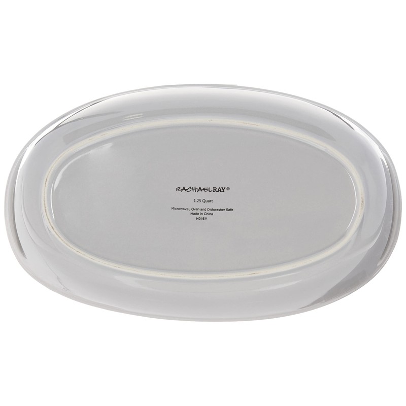 Rachael Ray Ceramics Bubble and Brown Oval Baker Set, 2-Piece,