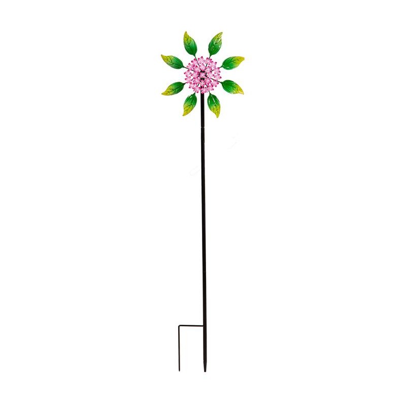 QVC Plow & Hearth 48" Tall Hydrangea Wind Spinner -
