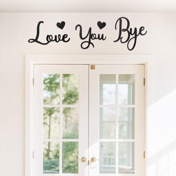 Decorative Signs love you bye Style B