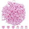 100 Pieces Plastic Lash Glue Holder, Disposable Glue Rings for
