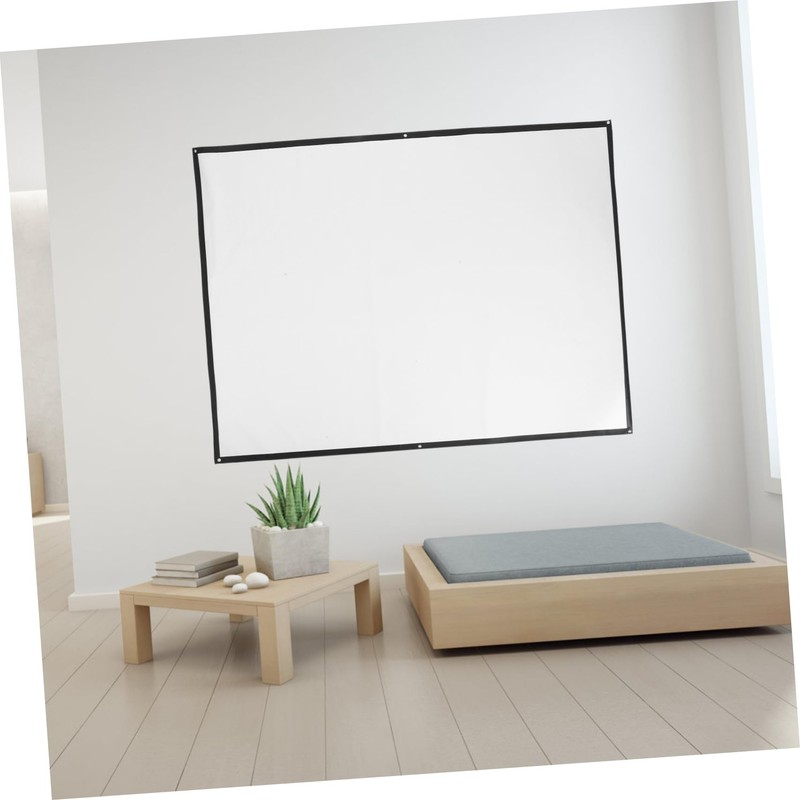 FELTECHELECTR 1pc Projection Screen Portable Screen Projector Screen Projector Curtain