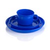 Kimmel Children's Plastic Cup, Saucer and Plate Blue
