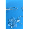 Unbranded Snowflake Winter snow themed Wine glass Charms Set Of