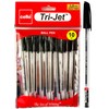 Cello Black Ballpoint Pens Pack of 20 Tri-Jet Ball Pens