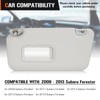 Sun Visor for 2009-2013 Subaru Forester, Left Driver Side Gray