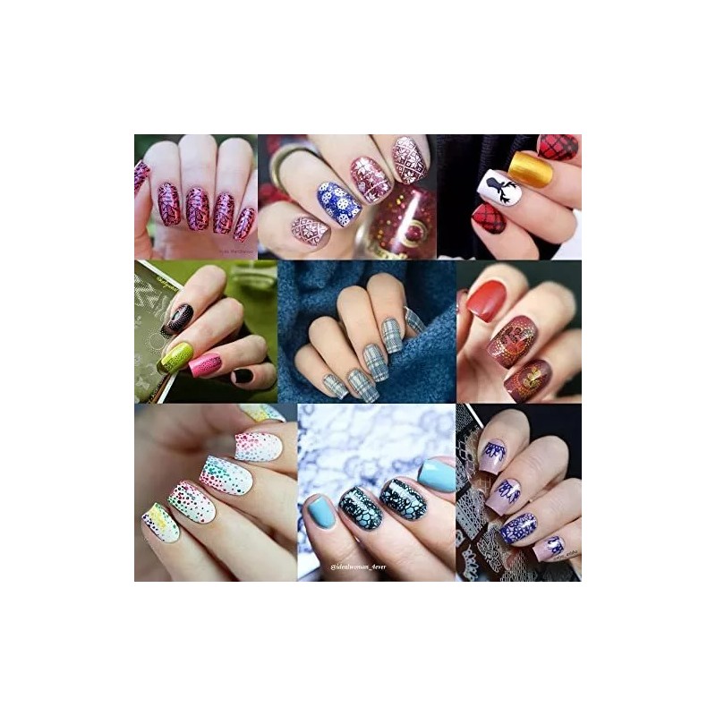 Born Pretty Juego De Platos De Estampado Para Decoración De