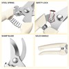 2 Pack Garden Pruning Shears Set，Plant Cutting Shears，Sharp Garden Shears