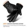 LOKZEER Mens Winter Gloves: Touchscreen Thermal Gloves Nappa Leather Warm