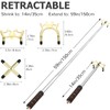 Skylety Retractable Billiards Cue Stick Bridge with 3 Pieces Removable