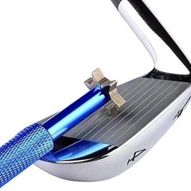 Groove Sharpener, Father's Day Gift, Golf Club Groove Sharpener with 6 Corner Cleaning Head, Re-Grooving Tool And Cleaner For All Irons, Pitching Sand Lob And Approach Wedges And Utility Clubs, Valentine's Day Gift:_Red_one size