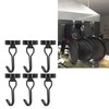 6Pcs Swing Magnetic Hook Set No Drilling Need Decorative Beautiful