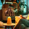 Etched Forest Large Metal Lampshade 5.32 X 13 X 9.5