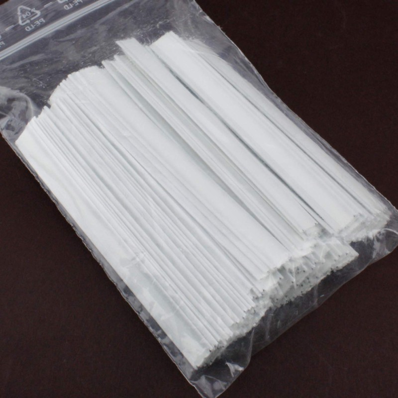 White & Gold Sealing Clips, Fasteners - Ideal For Cellophane