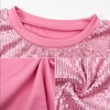 CUTUBLY Women Sequin T-Shirt Sparkly Sequin Short Dress Casual Loose