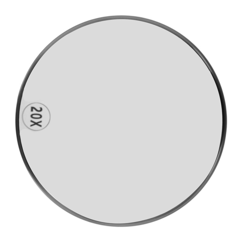 20X Magnifying Mirror with 3 Suction Cups Space Saving Portable