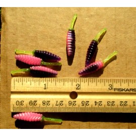 ALL AMERICAN 25ct POPSICLE MIXTURE 1.5" RAT Tail BEETLES Crappie Fishing Lures Bream Baits