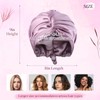 ZXYCLOPS Adjustable double-layer silk satin nightcap, suitable for wrapping hair