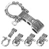 TIXIPEM Paracord Bracelet Shackle Buckle [5PCS] - Adjustable Metal Pattern