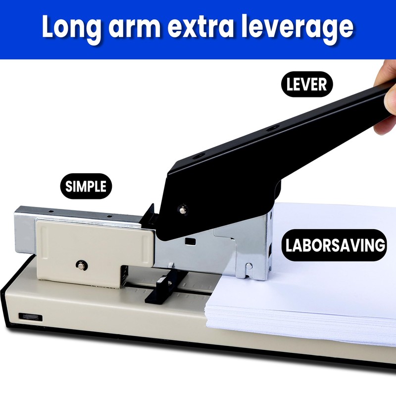 Stapler Heavy Duty, 100 Sheet, 1PACK Manual Big Stapler Metal,max
