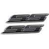 Aimoll 2pcs SS Emblems ABS Sticker 3D Logo for Impala