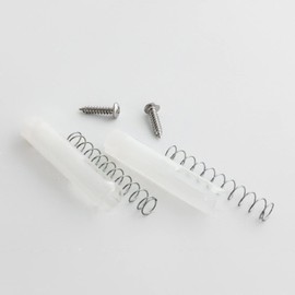 Replacement Pack Improved Design Fit for Pella Sliding Screen Door Guide Hardware Parts Includes Screen Door Rail Spring and Screw Easy Installation Reliable Smooth Operation
