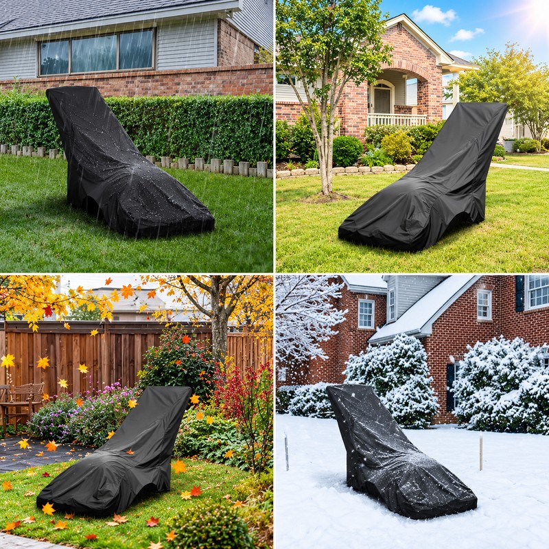 Waterproof Lawn Mower Cover - 210D Oxford Cloth with Drawstring