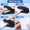 Heavy Duty Labor-Saving Long Stapler for 24/6 Staples, Large Manual