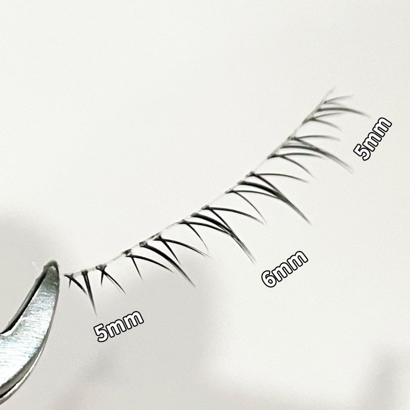 ZX07 False Eyelashes, Natural, 5 Pairs Popular Transparent Axis Soft