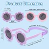 PANTIDE 2pcs Baby Sunglasses Flower Shaped Polarized Sunglasses with Adjustable