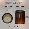 33RD PARALLEL CANDLE CO. Capricorn Zodiac Candle, Scented 9oz Soy