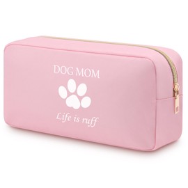 Dog Lovers Gifts for Women Dog Mom Gifts Dog Cosmetic Bag Dog Mom Mothers Day Valentine Christmas Birthday Gifts for Sister Friend Dog Owner Dog Themed Gift Oxford Cloth Travel Toiletry Pouch