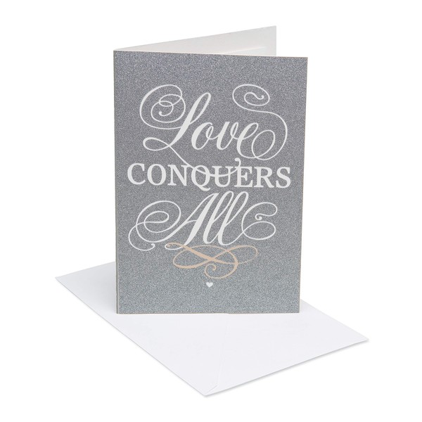 American Greetings Wedding Card (Love Conquers All)