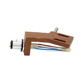 Wood Cartridge Phono Stand With Cable Leads For Turntable Phono Headshell Phono Needle Vinyl Player Cartridge Record Phonograph Holder Turntable Accessories Pickup Head Lead Wire
