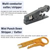 9-in-1 Network Toolkit with RJ45 Ethernet Crimping Tool, Punch Down
