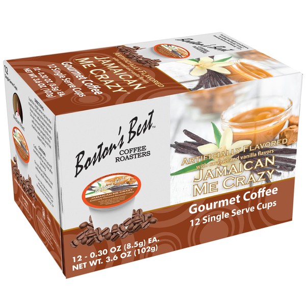 Jamaican Me Crazy Gourmet Coffee by Bostons Best for Unisex - 12 Cups Coffee