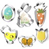 Easter Cookie Cutter Set, 6 Pieces Stainless Steel Cookie Cutter
