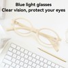 Dollger Oval Blue Light Glasses for Women Men Fashion Retro