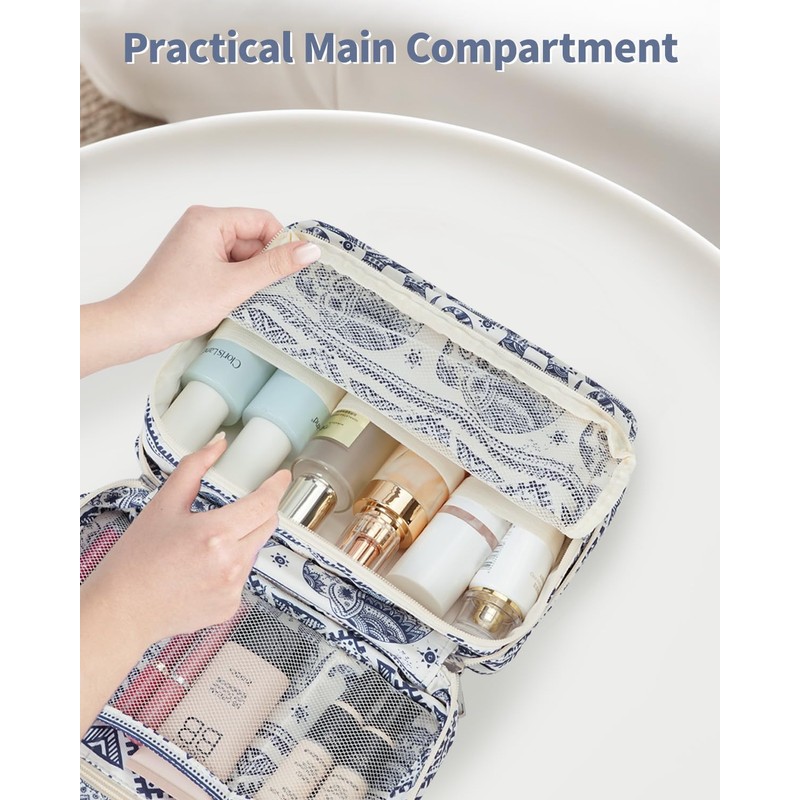 Narwey Small Hanging Travel Toiletry Bag for Women, Travel Bag