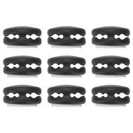 PATIKIL 9 x Doppelkabelhalter, Mini-Kabel-Clips, Kabel-Management-Clip, Kabel-Organizer für Schreibtisch, Nachttisch, Zuhause, Büro, Wohnmobile, Auto, Schwarz