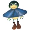Frog Decor Cartoon Frog Sculpture Wrought Iron Animal Sculpture Garden