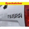 CALI TOP INC Chrome Black 3D Raised Tailgate Inserts Letters