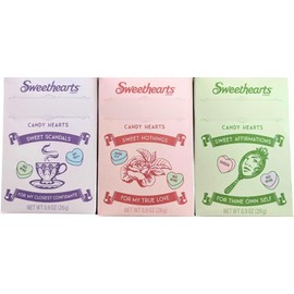 Sweethearts Conversation Hearts Valentine Candy, 0.9 oz. Box, Set of 3