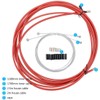 SUNWAN Bike Complete Brake Inner Cable Set, Red, 4.4mm Copper,