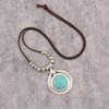 joymiao Chunky Necklace for Women Bohemian Long Leather Rope Necklace