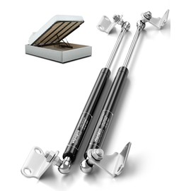 Vepagoo Gas Struts 15 Inch 67Lb/300N Shocks for Heavy Lid, RV Bed Toolbox Boat Hatch Cabinet Trap Door, Heavy Duty Lift Support Spring with Mounting Brackets, (Fit 53lb-74lb Lid), 2pcs (1pair)