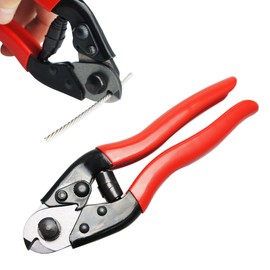 Muzata Cable Cutter Heavy Duty Stainless Steel Wire Rope Cutter Aircraft Up to 5/32" for Deck Stair Railing Thick Seal Metal Fence Bike Bicycle Brake M015, CT1