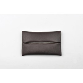 Pocket Tissue Holder for Purse, Soft PU Leather Travel Tissue Cover for Go Pack Tissue (Coffee)
